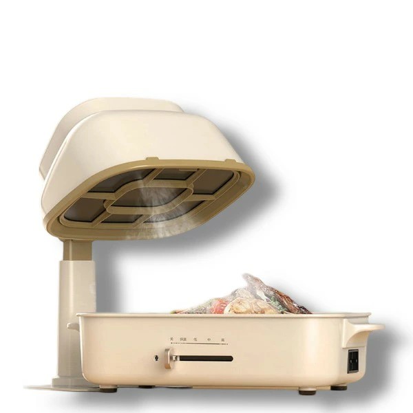 レンジフード 卓上レンジフード 卓上吸煙機 ミニポータブル換気扇 10個交換フィルター付き カーボン USB給電 調節可能 低騒音 換気 高圧風道 コンパクト 簡単操作 煙 油 卓上クッキング ホームパーティー|carboo