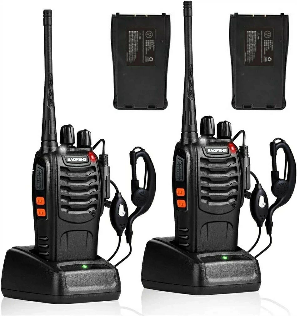 トランシーバー 無線機 充電式 2W 超長距離タイプ 簡単操作 1800mAH リチウムイオンバッテリー・充電器・イヤホンマイク・ベルトクリップ付属 総務省技術基準適合商品