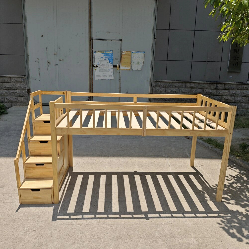 屋根裏部屋臥榻 上がり段付き添い人 成年者用 手ごわい 木製 臥榻 屋根裏部屋 取り合わせ臥榻 赤ちゃん臥榻 今めかしい シングル ロフトベッドロータイプ 白木 自然的 白いこと 上がり段 納める 北欧風 子供部屋 貨物輸送無料 耐震 新作