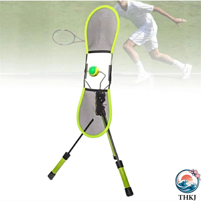 【全品2点で5%OFF】多機能、ポータブルプレーヤーサーブ補助トレーニングデバイス、操作が簡単、高さ調節可能、さまざまなシナリオでのテニス練習に適しています｜carboo