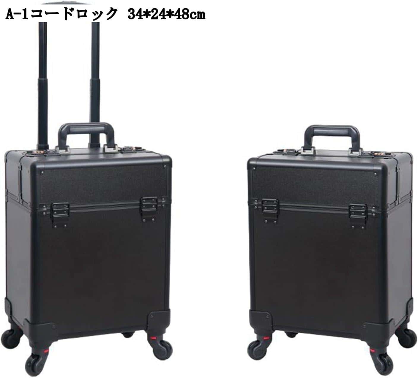 化粧品収納 引き出し付きキャスター付きケース 大容量 化粧道具入れ 持ち運び可能 超軽量 防湿 耐久性 メイクボックス コスメボックス|carboo