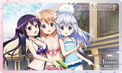 ChaosTCG プレイマット ご注文はうさぎですか？？ Vol.2 特製ラバーマット ごちうさ チノ ココア リゼ | カオスTCG プレマ｜カードミュージアム　店