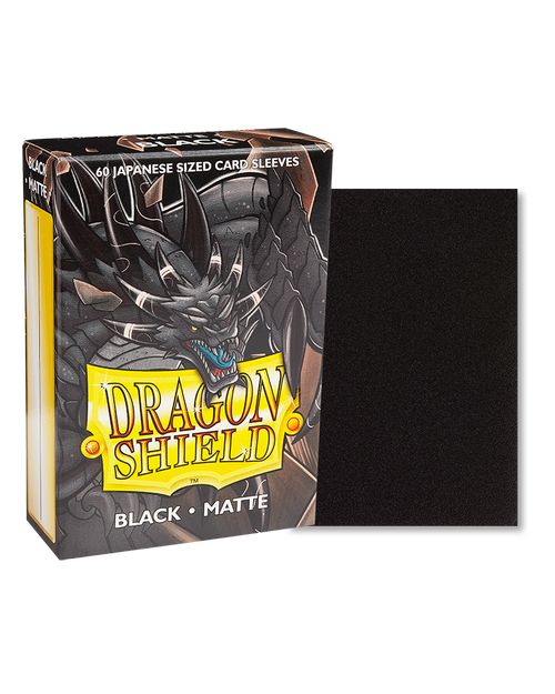 【楽天市場】ドラゴンシールド マット ジャパニーズサイズ ブラック 60枚入り カード スリーブ Dragon Shield Matte