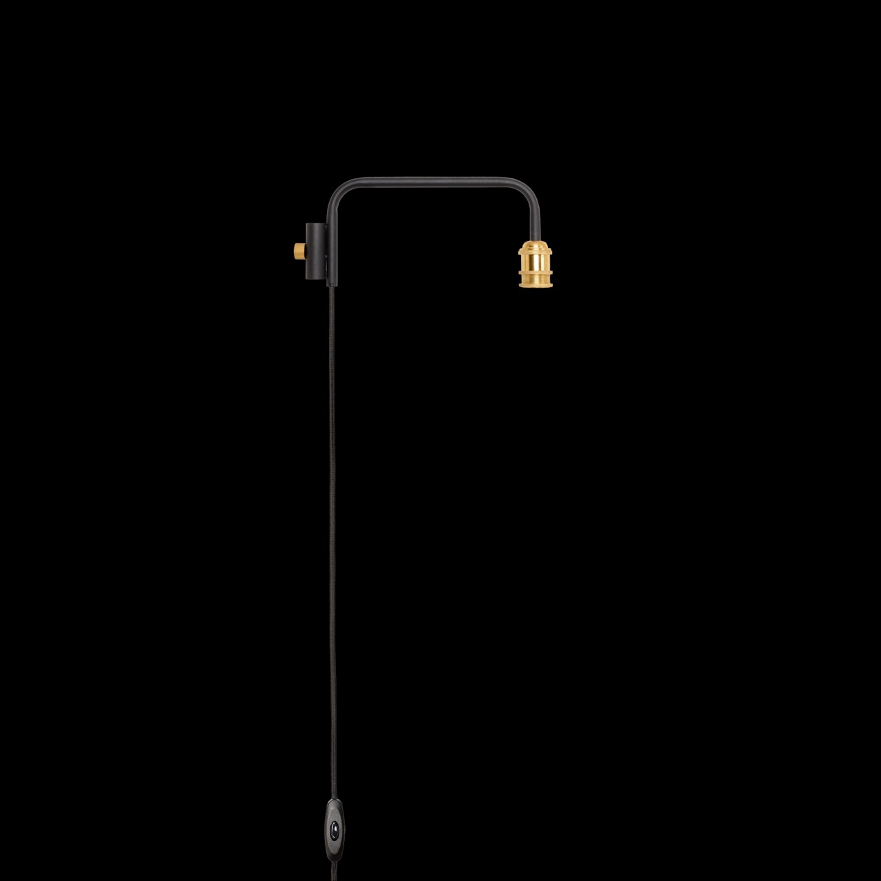 DRAW A LINE 【Lamp Arm S Black 縦打っ付け】 D-BLS-BK