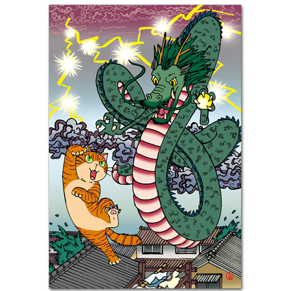 楽天市場】漆絵 橋本雅邦の名作「龍虎図」 nh29 : 絵画制作専門