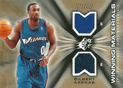 楽天市場 ギルバート アリーナス Nbaカード 06 07 Spｘ Winning Materials Gilbert Arenas カードファナティック