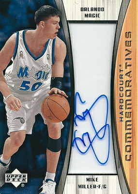 楽天市場 マイク ミラー Nbaカード Mike Miller 02 03 Upper Deck Hardcourt Autographs カードファナティック