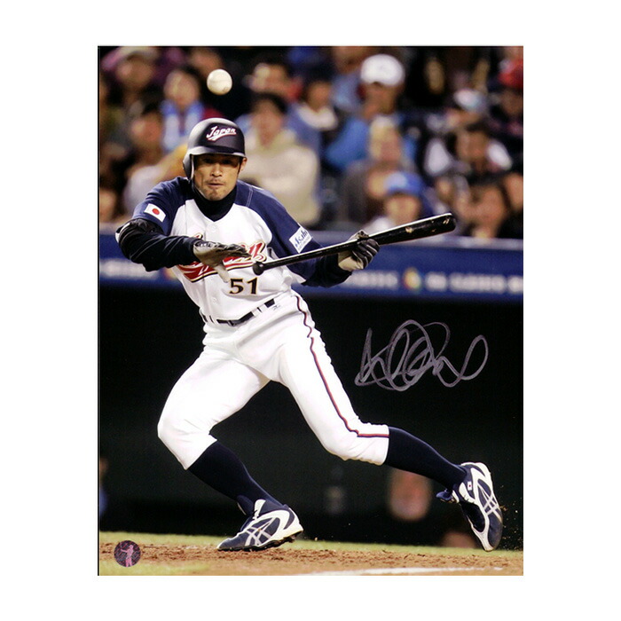 楽天市場 イチロー 09ワールド ベースボール クラシック 直筆サインフォト 8x10 Ichiro Suzuki Autographed 8x10 Photo Wbc Japan Is Holo Stock カードファナティック