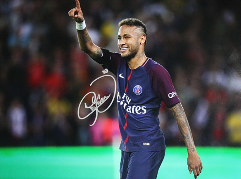 楽天市場 ネイマール 直筆サインフォト パリ サンジェルマンfc パリのアイコン Signed Paris Saint Germain Photo Parisian Icon Neymar Jr 5 10入荷 カードファナティック