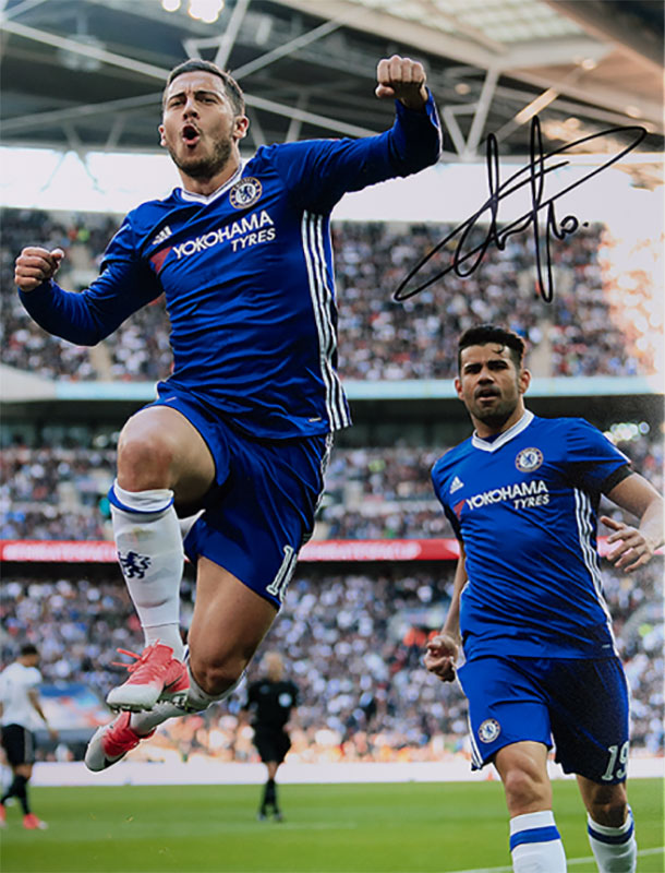 楽天市場 エデン アザール チェルシー ゴール Vs トッテナム ホットスパーfc 直筆サインフォト Eden Hazard Signed Chelsea Photo Goal Vs Tottenham Hotspur セール カードファナティック