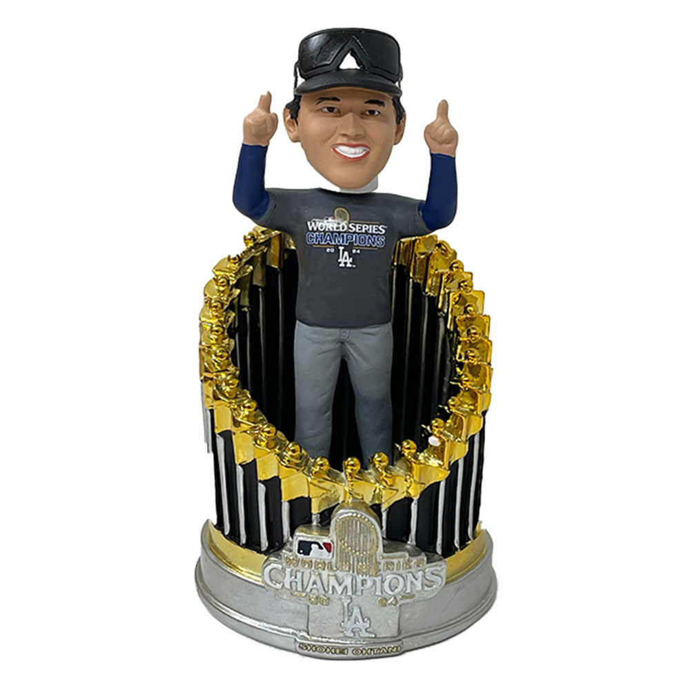 大谷翔平 ロサンゼルス・ドジャース 2024 ワールドシリーズ チャンピオンズ トロフィーボブル / Shohei Ohtani Los Angeles Dodgers FOCO 2024 World Series Champions 8