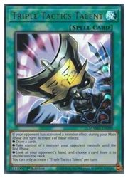 【遊戯王 英語版】Triple Tactics Talent(U)(1st)(三戦の才)◇ウルトラレア画像