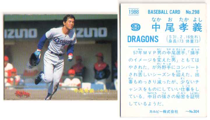 楽天市場】カルビー1987 プロ野球チップス No.118 大島康徳(B) : かー