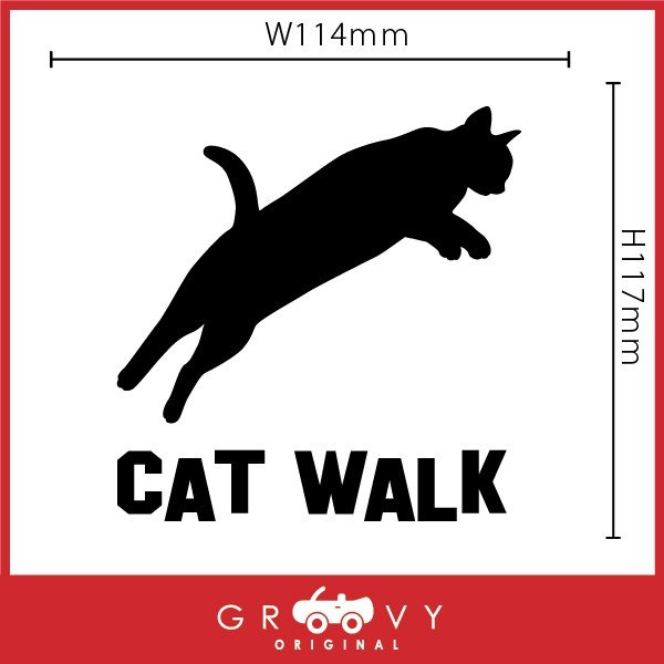 楽天市場 ジャンプ 猫 車 ステッカー Cat Walk 猫の通り道 通路 キャットウォーク ネコ ねこ かわいい おしゃれ エンブレム シール アクセサリー ブランド アウトドア グッズ 雑貨 おもしろ かっこいい おしゃれ Care Design 楽天市場店