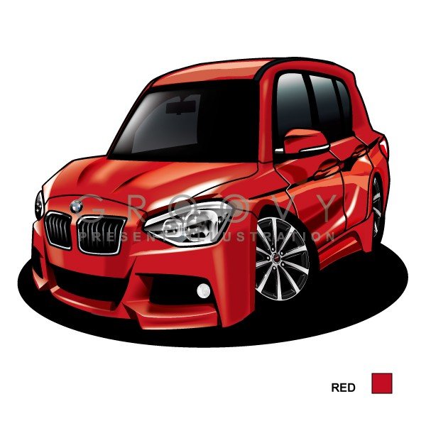 楽天市場 車好き プレゼント Bmw 1シリーズ 116i Msport 車 イラスト 2l版 グルービー Mスポーツ 納車 祝い パーツ カスタム ギフト グッズ おしゃれ かっこいい アート アクセサリー Care Design 楽天市場店