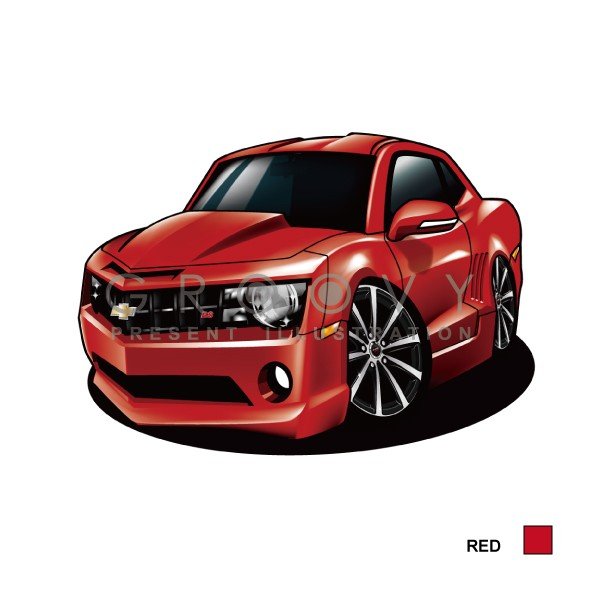 楽天市場 車好き プレゼント シボレー カマロ 車 イラスト 2l版 グルービー Chevrolet Camaro 納車 祝い パーツ カスタム ギフト グッズ おしゃれ かっこいい アート アクセサリー Care Design 楽天市場店