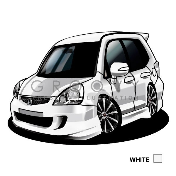 楽天市場 車好き プレゼント ホンダ フィット 初代ver2 車 イラスト 2l版 グルービー Honda Honda Fit 納車 祝い パーツ カスタム ギフト グッズ おしゃれ かっこいい アート アクセサリー Care Design 楽天市場店