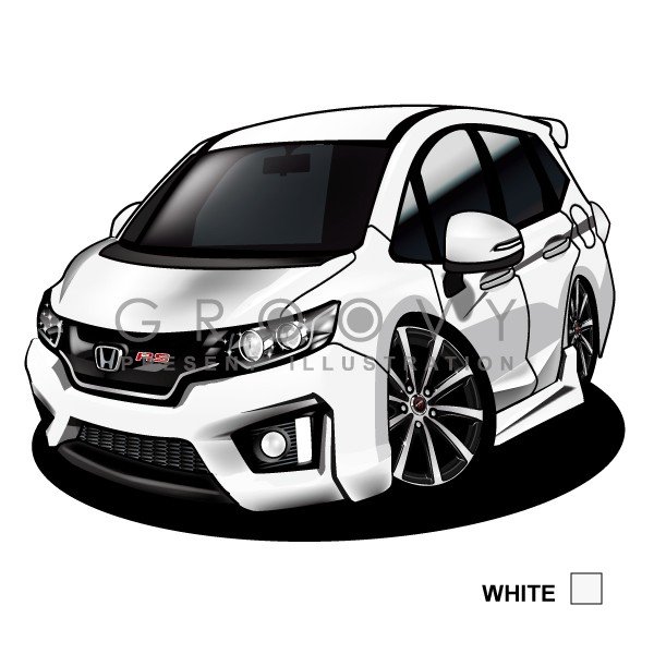 楽天市場 車好き プレゼント ホンダ フィット 3代目 車 イラスト 版 グルービー Honda Fit 納車 祝い パーツ カスタム ギフト グッズ おしゃれ かっこいい アート アクセサリー Care Design 楽天市場店