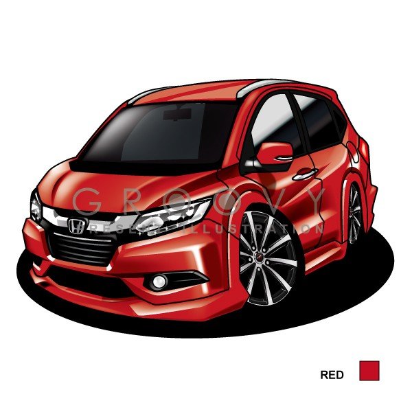 楽天市場 車好き プレゼント ホンダ ヴェゼル 車 イラスト 版 グルービー Honda Vezel 納車 祝い パーツ カスタム ギフト グッズ おしゃれ かっこいい アート アクセサリー Care Design 楽天市場店