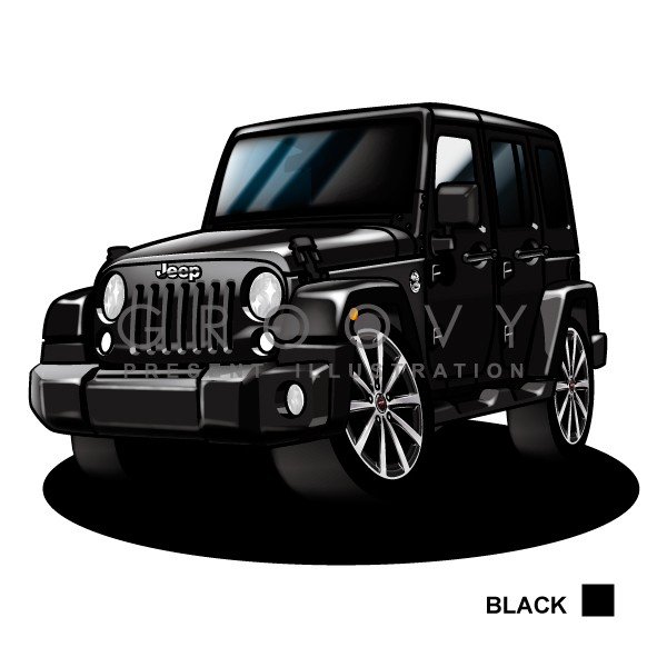 楽天市場 車好き プレゼント ジープ ラングラー アンリミテッド 車 イラスト 2l版 グルービー Jeep Wrangler Unlimited 納車 祝い パーツ カスタム ギフト グッズ おしゃれ かっこいい アート アクセサリー Care Design 楽天市場店