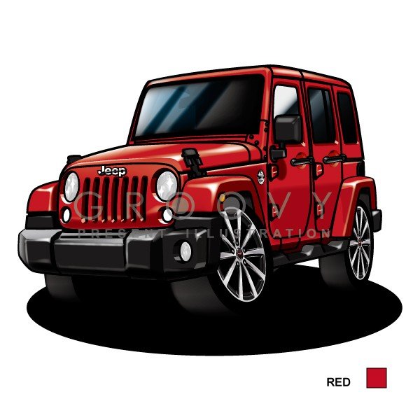 楽天市場 車好き プレゼント ジープ ラングラー アンリミテッド 車 イラスト 2l版 グルービー Jeep Wrangler Unlimited 納車 祝い パーツ カスタム ギフト グッズ おしゃれ かっこいい アート アクセサリー Care Design 楽天市場店