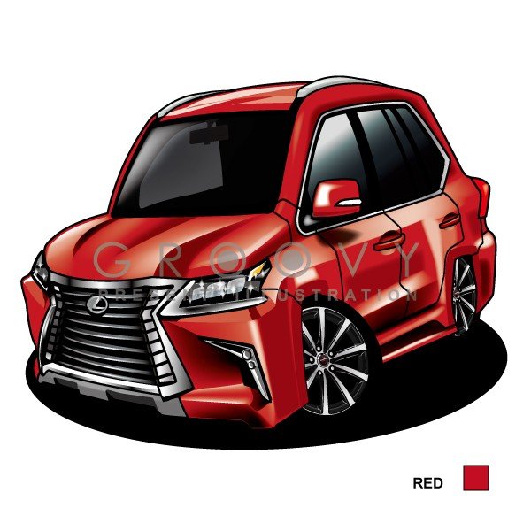 楽天市場 車好き プレゼント レクサス Lx570 車 イラスト 版高級フレーム グルービー Lexus 納車 祝い パーツ カスタム ギフト グッズ おしゃれ かっこいい アート アクセサリー Care Design 楽天市場店