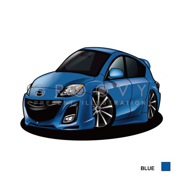 楽天市場 車好き プレゼント マツダ アクセラ 2代目 車 イラスト 版高級フレーム グルービー Mazda Axela 納車 祝い パーツ カスタム ギフト グッズ おしゃれ かっこいい アート アクセサリー Care Design 楽天市場店