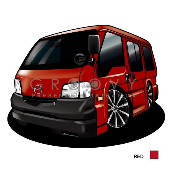 楽天市場 車好き プレゼント マツダ ボンゴ バン 車 イラスト 版高級フレーム グルービーmazda Bongo Van 納車 祝い パーツ カスタム ギフト グッズ おしゃれ かっこいい アート アクセサリー Care Design 楽天市場店