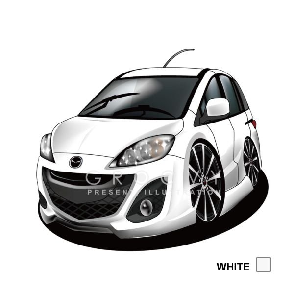 楽天市場 車好き プレゼント マツダ プレマシー 車 イラスト 版高級フレーム グルービー Mazda Mazda Premacy 納車 祝い パーツ カスタム ギフト グッズ おしゃれ かっこいい アート アクセサリー Care Design 楽天市場店