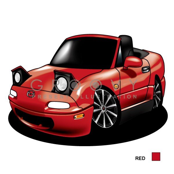 楽天市場 車好き プレゼント マツダ ロードスター Na 車 イラスト 版高級フレーム グルービー Mazda Mazda Roadster 納車 祝い パーツ カスタム ギフト グッズ おしゃれ かっこいい アート アクセサリー Care Design 楽天市場店