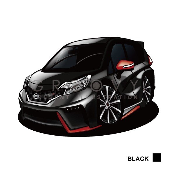 楽天市場 車好き プレゼント 日産 ノート Nismo Noteニスモ 車 イラスト 2l版 グルービー Nissan ニッサン 納車 祝い パーツ カスタム ギフト グッズ おしゃれ かっこいい アート アクセサリー Care Design 楽天市場店