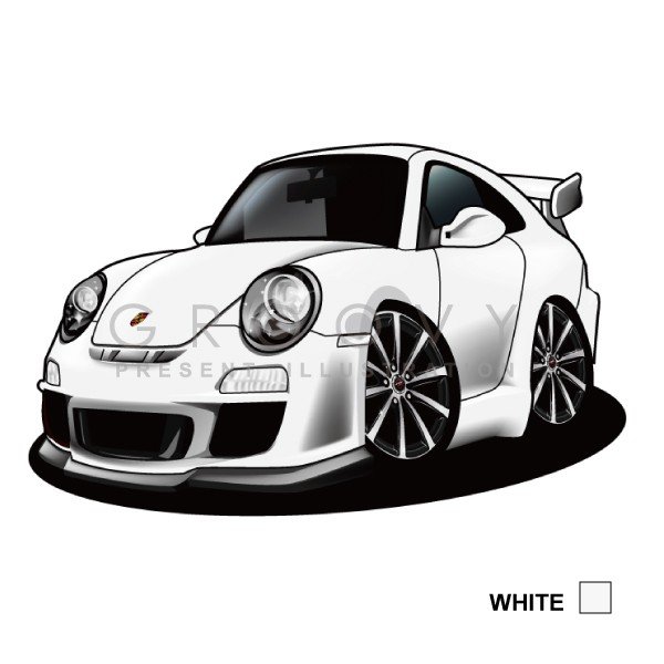 楽天市場 車好き プレゼント ポルシェ 997 Gt3 車 イラスト 2l版 グルービー 997 Gt 3 Porsche 納車 祝い パーツ カスタム ギフト グッズ おしゃれ かっこいい アート アクセサリー Care Design 楽天市場店