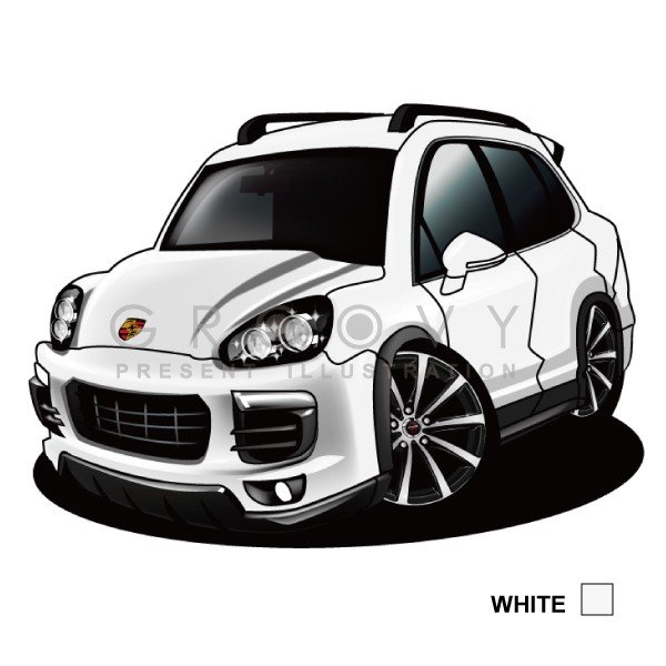 楽天市場 車好き プレゼント ポルシェ カイエン 958 車 イラスト 2l版 グルービー Porsche 納車 祝い パーツ カスタム ギフト グッズ おしゃれ かっこいい アート アクセサリー Care Design 楽天市場店