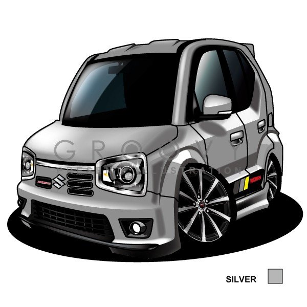 楽天市場 車好き プレゼント スズキ アルト ワークス Ha36s 車 イラスト 版高級フレーム グルービー Suzuki Alto Works 納車 祝い パーツ カスタム ギフト グッズ おしゃれ かっこいい アート アクセサリー Care Design 楽天市場店