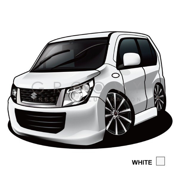楽天市場 車好き プレゼント スズキ ワゴンr Mh34s 車 イラスト 2l版 グルービー Suzuki 納車 祝い パーツ カスタム ギフト グッズ おしゃれ かっこいい アート アクセサリー Care Design 楽天市場店