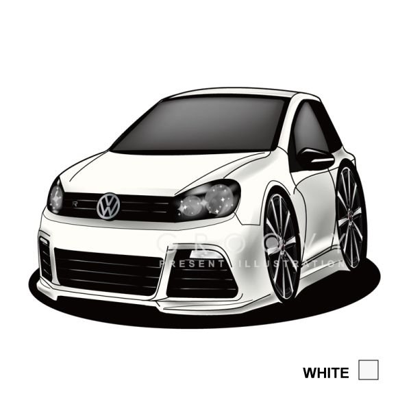 楽天市場 車好き プレゼント フォルクス ワーゲン Golf R 車 イラスト 2l版 グルービー Volkswagen ゴルフr 納車 祝い パーツ カスタム ギフト グッズ おしゃれ かっこいい アート アクセサリー Care Design 楽天市場店