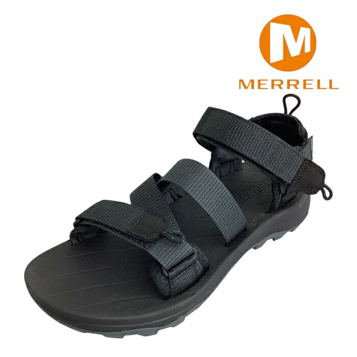 【MERRELL メレル 007083 BLACK ブラック】　SPEED FUSION SPORT RMX 　メンズ　サンダル　キャンプ 　アウトドア　サマー　フォームインソール　軽量