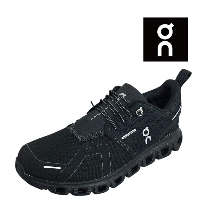 スイス連邦発ブランド名 ON オン3WF10051043 Cloud6 Waterproof クラウドシックス お水校正刷りBlack | Black ウィメンズ レディース 駈けっくら ウォーキング 雨合羽 雨ふり相応う