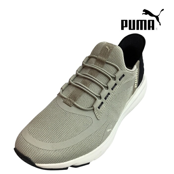 【PUMA プーマ SOFTRIDE FLEX LACE EASE IN ALT 311996 05 Desert Dust/Puma Black】 プーマソフトライドイーズイン メンズ スニーカー カジュアル