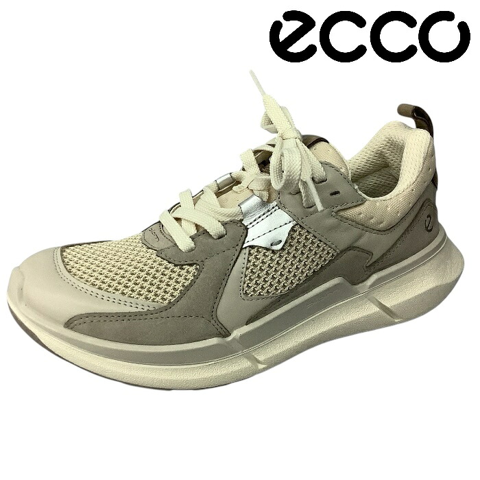 【ECCO 山びこ  BIOM 2.2  830773 51230  GRAVEL 】 ウィメンズ  なめし革スニーカー 心地よい  スニーカー ウォーキング   街御拾い  オシャレ  軽さ   座布団性