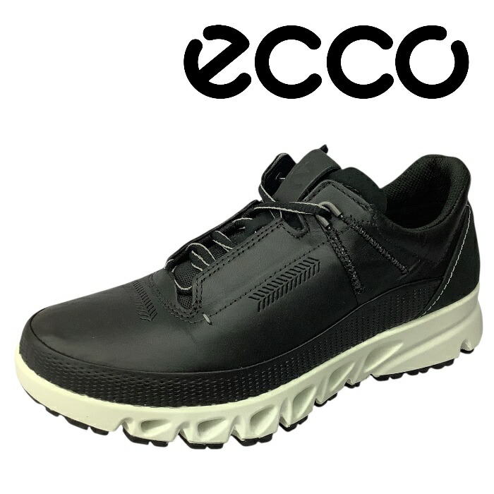 本革　ECCO　エコー　MULTI-VENT LＯＷ M　880124 01001　GORE-TEX　BLACK　メンズ　スニーカー　アウトドアスニーカー　お出かけ　カジュアル　防水　ゴアテックス｜くつ　雑貨　ケアママ　Care Mom
