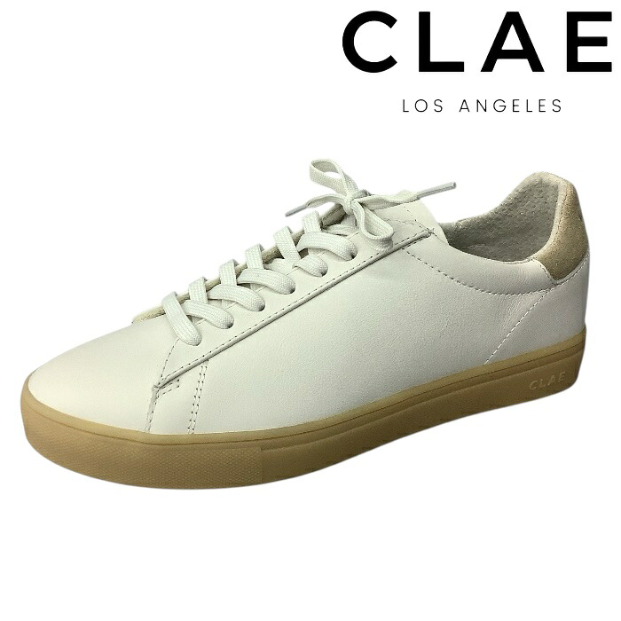 【CLAE　クレイ　LA37ABR　BRADLEY　ブラッドレイ　ホワイトベージュ】　ユニセックス　スニーカー　靴　牛革　クラシック　イタリアンレザー　スエード　オシャレ