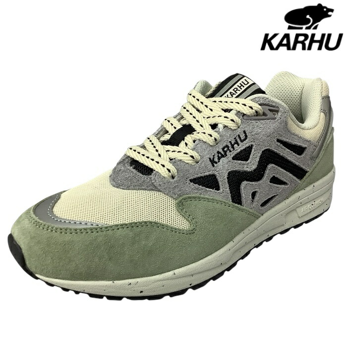 【KARHU LEGACY カルフ レガシー 96  TEA / JTEA BLACK】スニーカー  ユニ一発やる  靴  ウォーキング  今めかしい レトロ  通学  通い  町履き