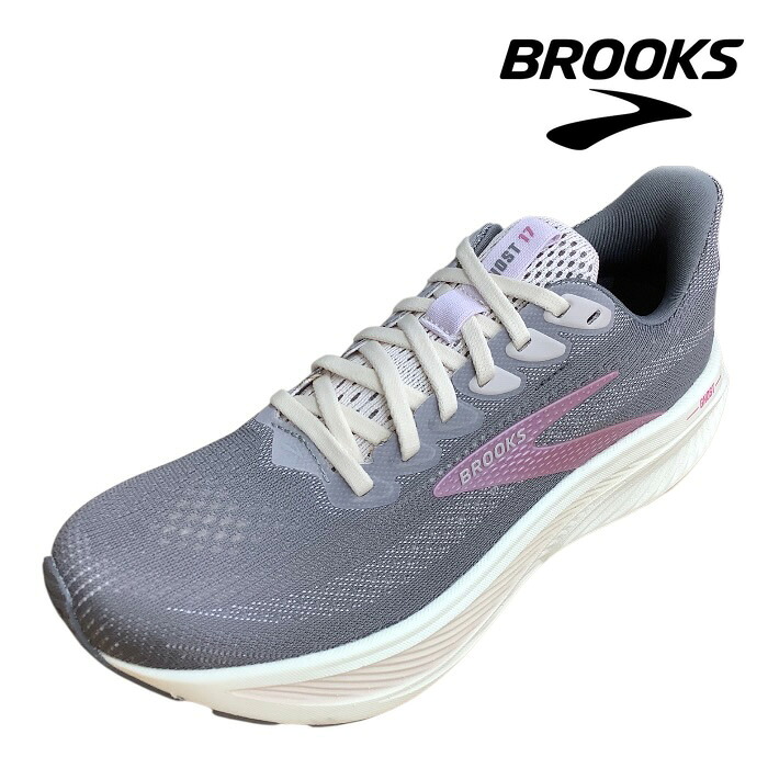人気商品!! 【BROOKS ブルックス Ghost17 ゴースト17 BRW4312 GRY/P PoppySeed / Pink / Bluewash 】 レディース スポーツ ランニング ジョギング ジム 通学 スニーカー｜くつ　雑貨　ケアママ　Care Mom