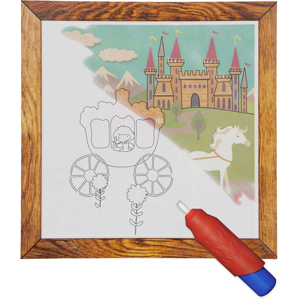 海外正規品 ぬりえ 水ぬりえ 汚れない お絵かき どうぶつ のりもの プリンセス サファリ 知育 男の子 女の子 プレゼント ギフト 1歳 2歳 3歳 Cmdb Md