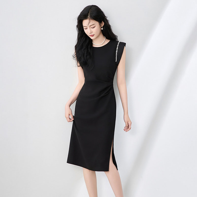 10%OFF/百貨店SALEセレモニーワンピーススーツ ミモレ丈ノースリーブタイトドレス 御芽出度衣装背広 女子らしいお召しもの ツイルパーティードレス 刺しゅうミディアムドレス 執務室商行為通いでき事御役目用ワンピースデートディナー生まれ落ちる会はいり込む式卒式お召しもの