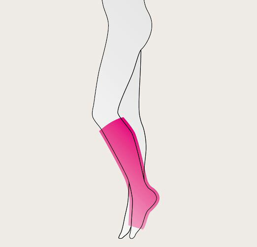 メディコットン　ハイソックス　圧迫力　クラス2　23-32mmHg (3.1-4.3kPa)