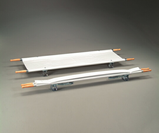 【0-9542-02】担架 二つ折り 軽銀 5.8kg MT-2 介護用品-その他-医薬品・コンタクト・介護