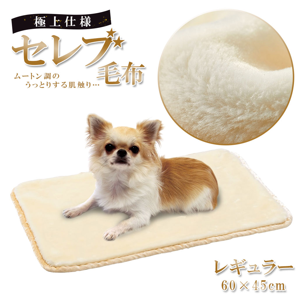 マルカン 抗菌セレブ毛布 レギュラー ■ 超小型犬 小型犬 猫用 マット