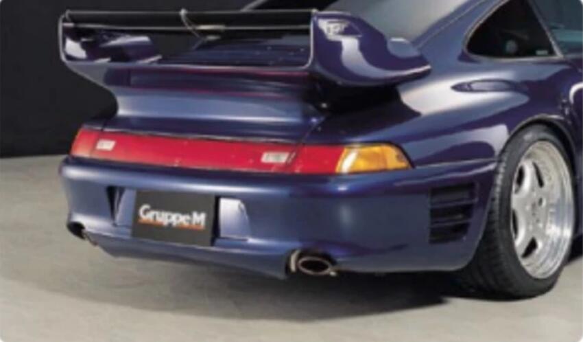 代引き不可、工場、ショップ様へのお届けとなります。 【GruppeM /グループ・エム】 リアバンパー スポイラー 993 CARRERA・CARRERA RS 用 RBGF-993C